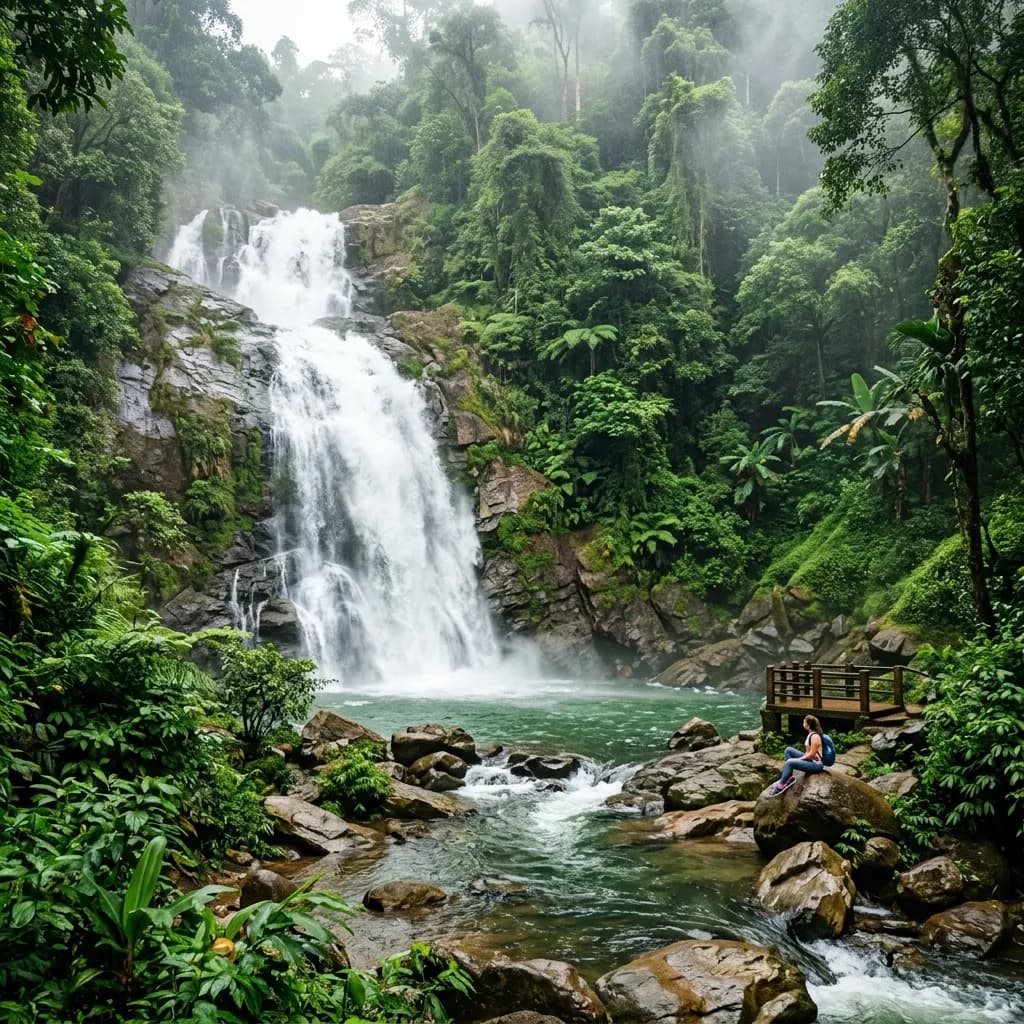 Thusharagiri Waterfalls and Churam